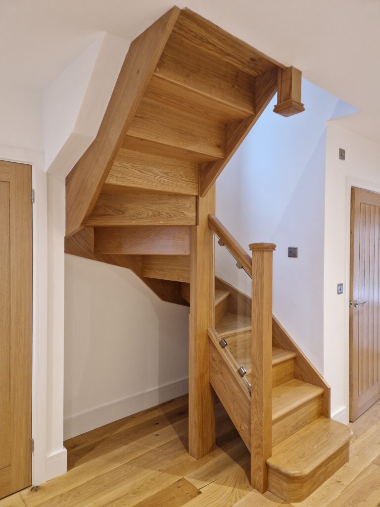 Oak staircase.