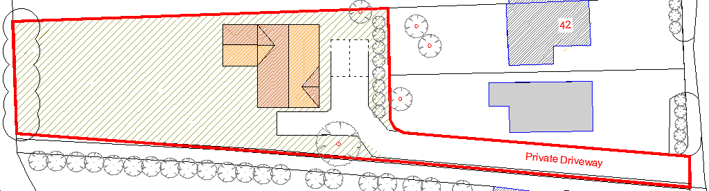 Indicative plot plan For Sale. 1/4 acre plot in Cam, Dursley.